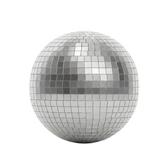 Classic mirrored disco ball with square tiles