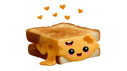 a piece of cheese on white background