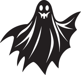 ghost silhouette vector, ghost vector illustration, ghost clipart vector