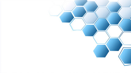 abstract biomedical background with hexagons and honeycombs