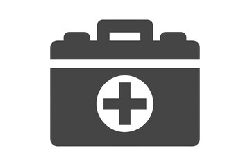 Obraz premium Compact First Aid Kit Designed for Emergency Medical Situations with Red Cross Symbol