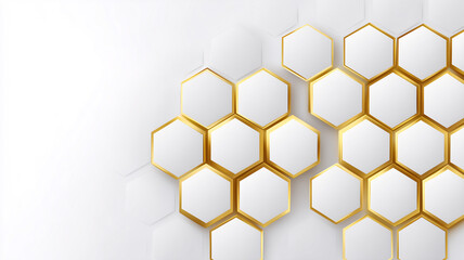 abstract biomedical background with hexagons and honeycombs