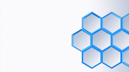 abstract biomedical background with hexagons and honeycombs