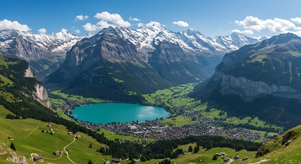 Alpine Majesty: Noon's Embrace