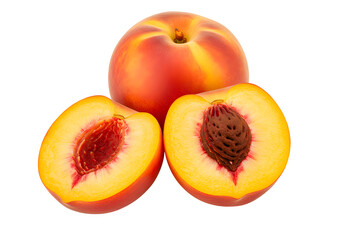 Ripe Peaches Group Fresh Fruit Sweet Juicy Healthy Food Dessert