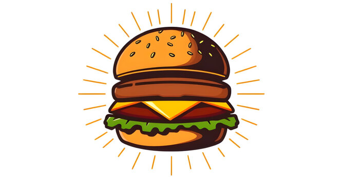 Burger, Hamburger, Cheeseburger, Burger icon, Burger illustration, Burger vector, Fast food, Juicy burger, Beef burger, Chicken burger, Veggie burger, Burger with cheese, Tasty burger, Double burger, 