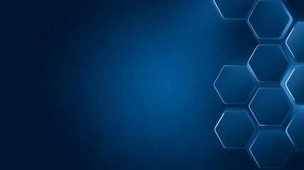 abstract biomedical background with hexagons and honeycombs