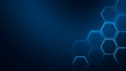 abstract biomedical background with hexagons and honeycombs
