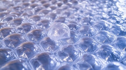 Protective bubble wrap surface