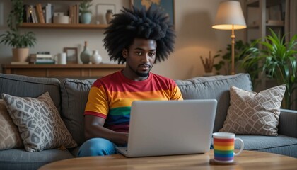  Man Working On Laptop At Home with equity diversity and inclusion