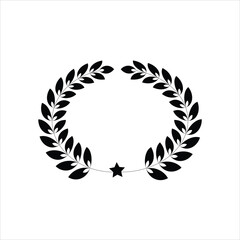 laurel wreath vector illustration
