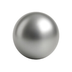 Shiny steel sphere isolated illustration 3D PNG