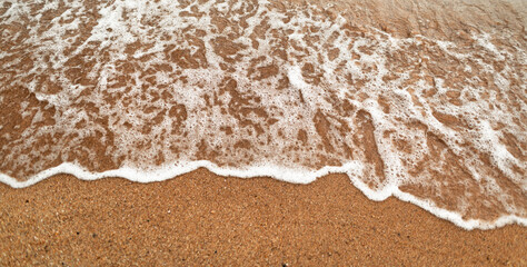 Beach and sea water, tropical beach, small waves
