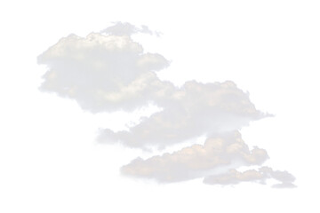 white clouds on white background