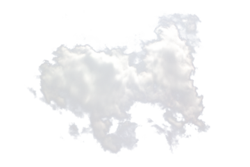 white cloud isolated on white