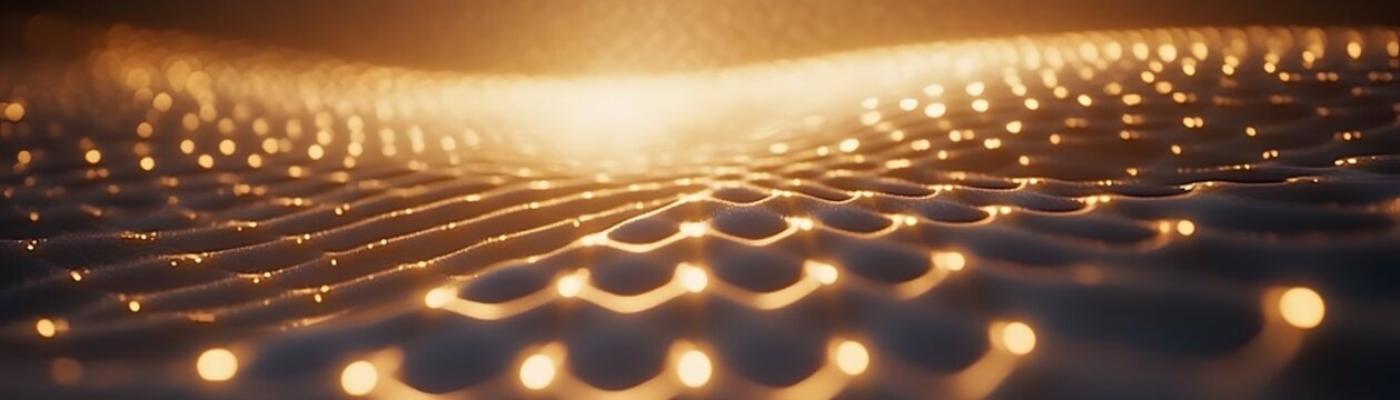 Golden, textured surface with subtle waves.