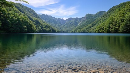 mountain lake in the mountains