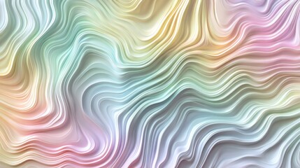 Obraz premium Pastel Liquid Swirls Abstract Background with Smooth Flowing Lines and Gentle Gradient Colors in a Soft and Dreamy Style