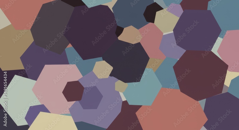 Poster abstract geometric hexagon pattern background