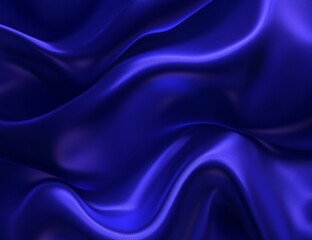 Obraz premium Abstract blue background with glowing lights and waves for presentation design, banner, or poster. Abstract dark blue gradient with light effects