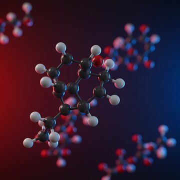 Molecular Symphony in Red and Blue
