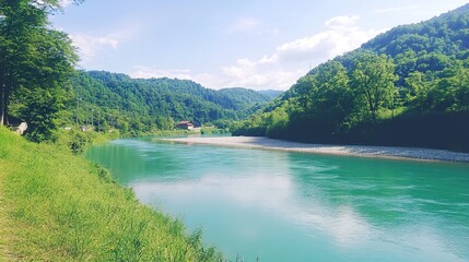lake in the mountains