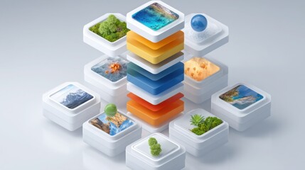 Pyramid arrangement of various food types illustrating a balanced diet and content pillar planning for blogging