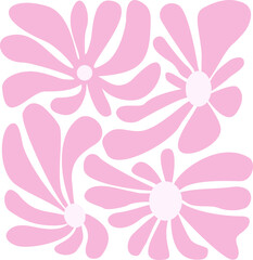 Abstract Groovy Flower Element