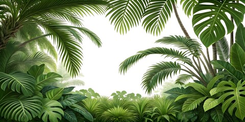 palm tree on a white background