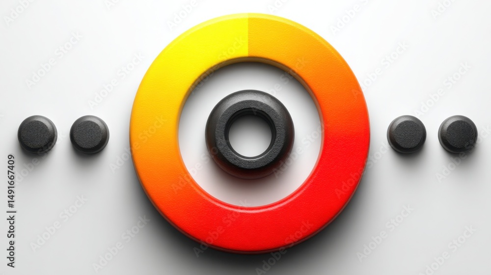 Poster a collection of different colored circles arranged together creating a vibrant visual display for cr
