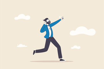 Pay of debts, loan or mortgage, solution to solve problem, obligation free, motivation to financial success concept, strong businessman shot put throwing debt weight away metaphor of pay of debts.