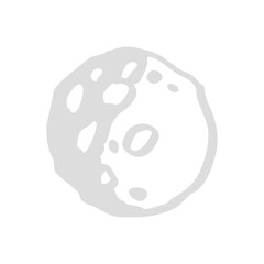 asteroid hand drawn element