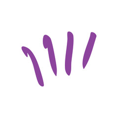 purple comic cartoon element