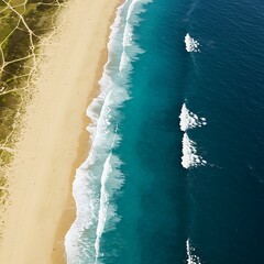 Coastal Tapestry: Sand, Sea, and Sky