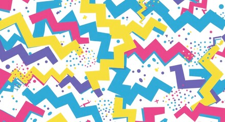 Abstract Geometric Pattern in Vibrant Colors