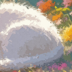 Various oil paintings, flowers, cat and dog landscapes, roses, peonies, cranes, plum blossoms, deer, chrysanthemums
