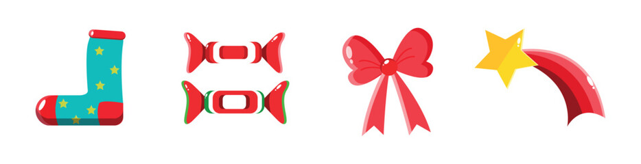 Set Icons Christmas elements