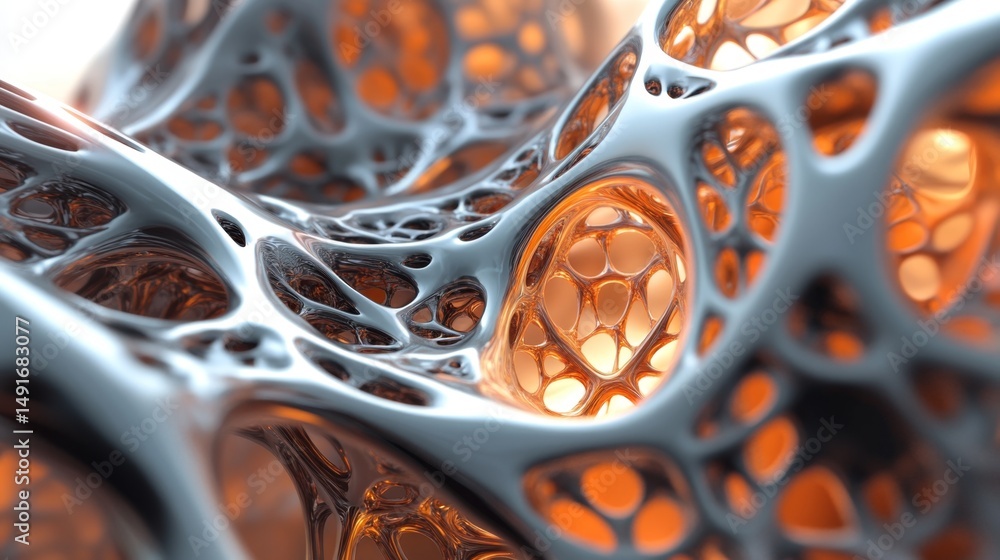 Poster high entropy alloy with multi-metal structure and intricate design