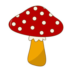 Cartoon Doodle Thanksgiving Day Element. Vector Illustration.