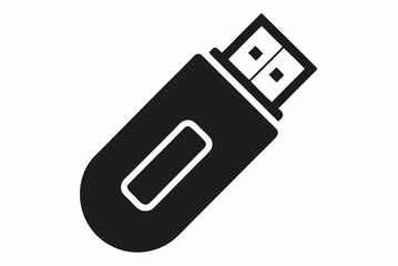 usb flash drive silhouette
