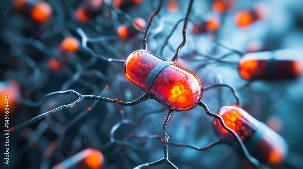 Aufkleber visual representation of dopamine receptor interaction with tablets