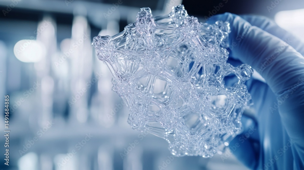 Poster advanced self-assembling biomaterial gel in laboratory setting