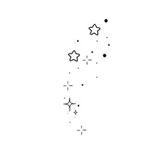 Sparkling star decoration 