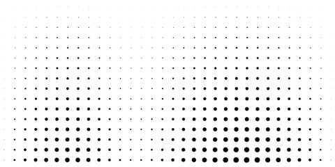 Set of halftone dots gradient pattern texture isolated on white background. Straight dotted spots using halftone circle dot raster texture. Vector blot half tone collection.