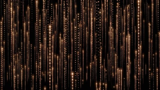 Matrix Code Digital Rain of Falling dot