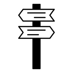 Trail Sign dualtone icon