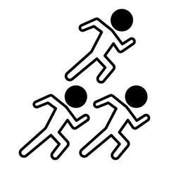 Group Run dualtone icon

