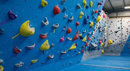 Color Burst Climbing Wall