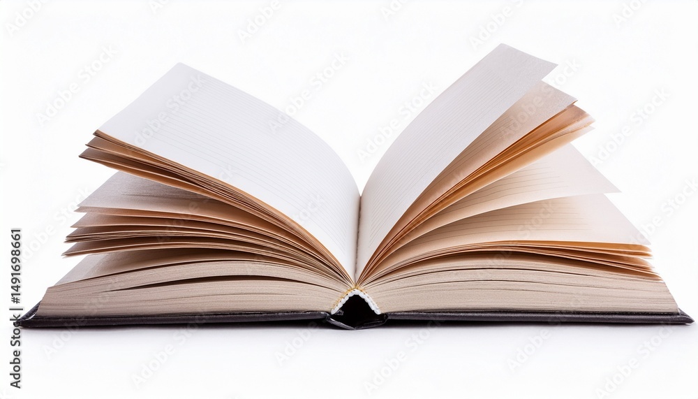 Poster notebook isolated on transparent background cutout