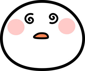 Cute Emoji Vector Element Set